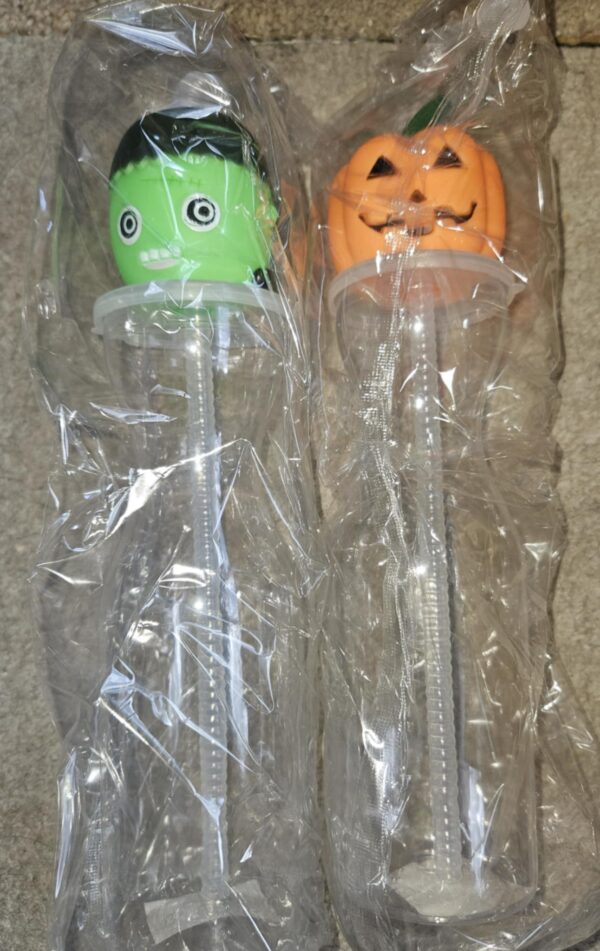 Halloween straw cups