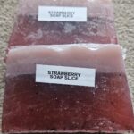 Strawberry soap slice