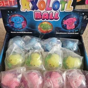 Axolotl flashing bouncy balls