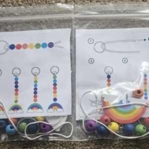 Rainbow key chain