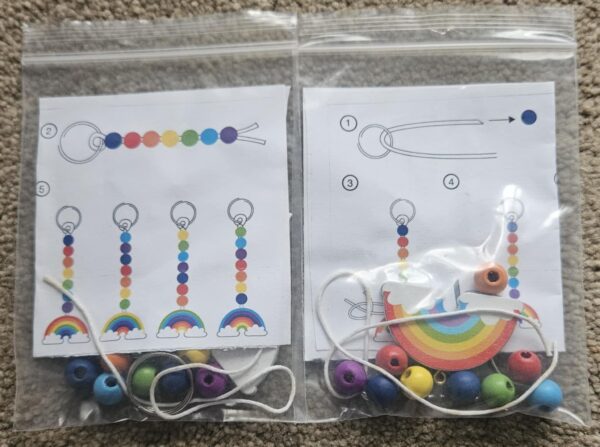 Rainbow key chain