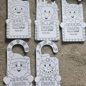 Santa stop here door hangers