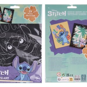 Stitch scratch art set
