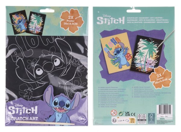 Stitch scratch art set