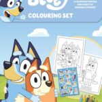 Bluey colouring set