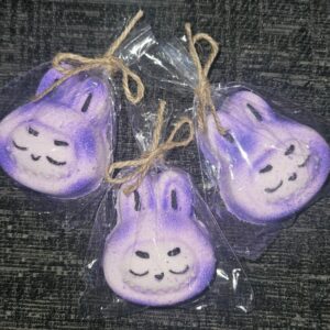 Purple mini head babu bath bomb