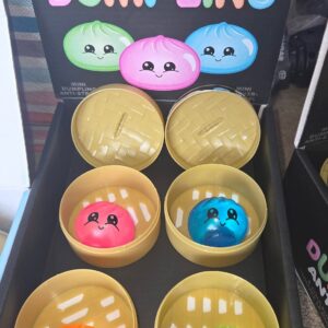 Coloured mini dumplings