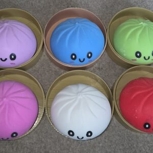 Pastel sugar filled dumplings