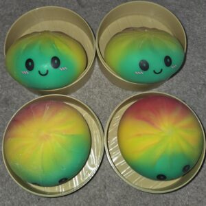 Rainbow sugar filled dumpling